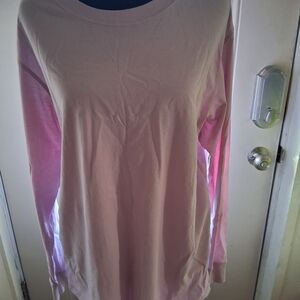 Lululemon Athletica Soft Pink Long Sleeve Top